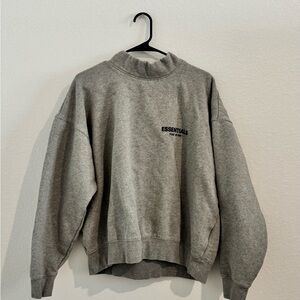 Essentials Men's Mockneck ‘Dark Oatmeal’